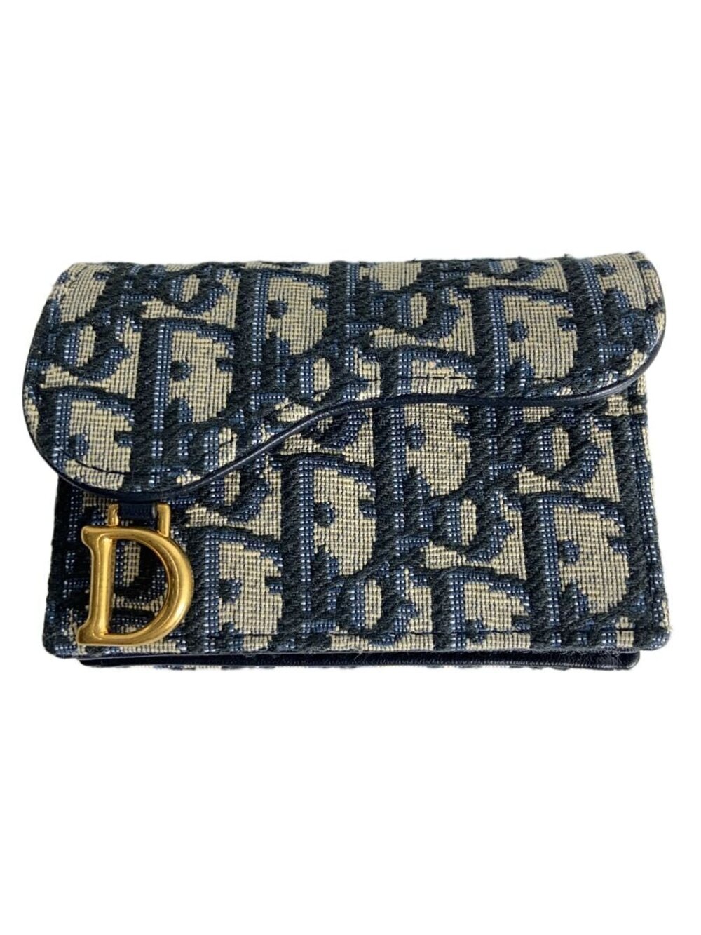 Christian Dior Card Case Wallet Saddle Bloom Oblique VY